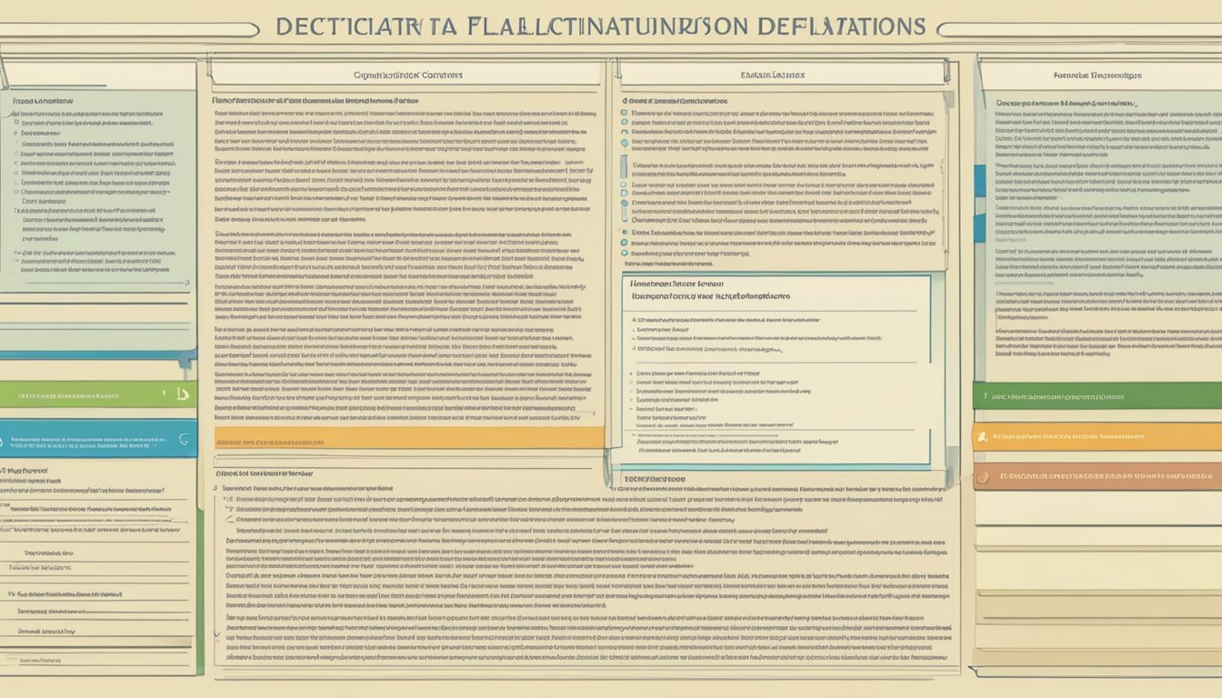 A declaration page with clear definitions and implications displayed prominently