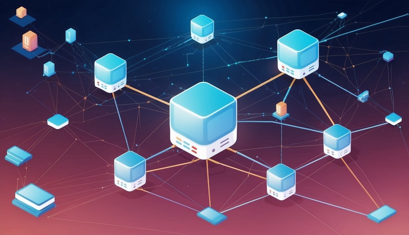 A network of interconnected nodes scanning data for anomalies